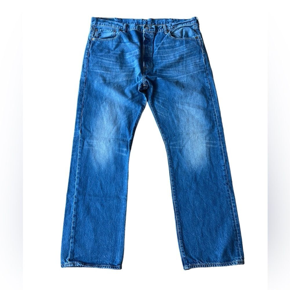 Levis Mens 501 Straight Leg Blue Jeans Size 40